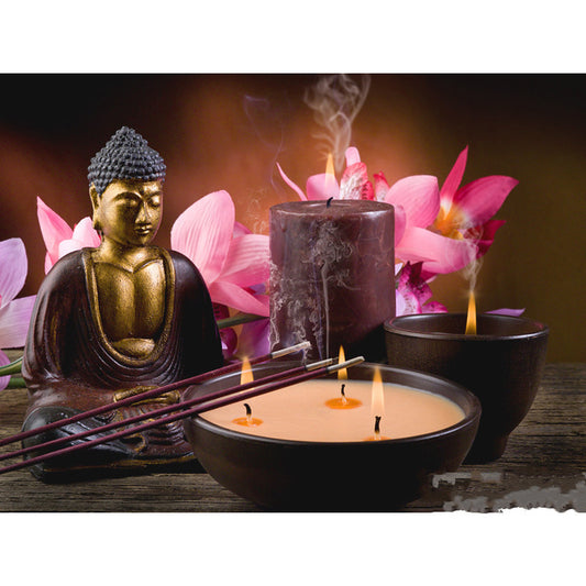 5D DIY Buddha Candle Design